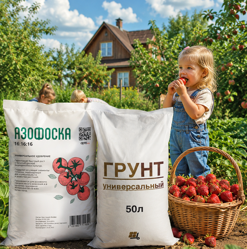 Грунт и удобрения для улучшения почвы