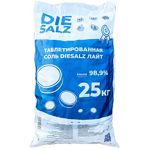 Таблетированная соль DIESALZ Лайт, 98,9%, 25кг
