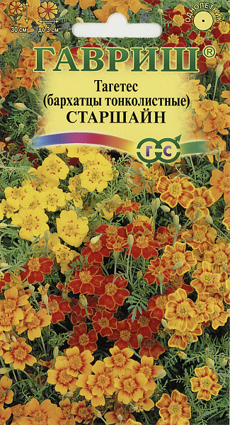картинка Бархатцы тонколистные Старшайн, Смесь, 0,05г от магазина ОПТ6