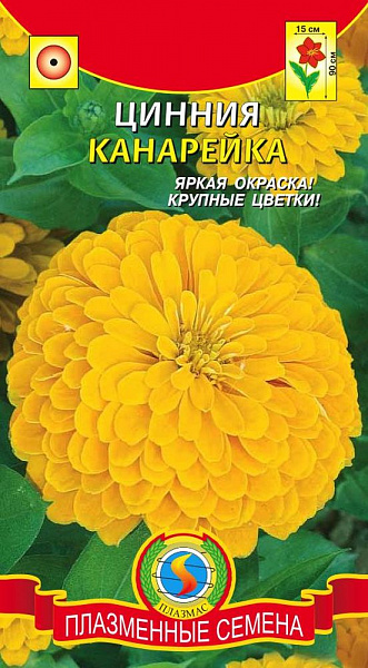 картинка Цинния Канарейка, 0,3г от магазина ОПТ6